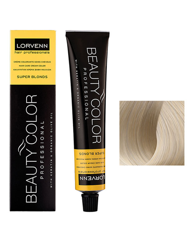 LORVENN Beauty Color Super Blond Vopsea de Par 12.81 - Extra Blond Intense Platinum Ash / 70 ml