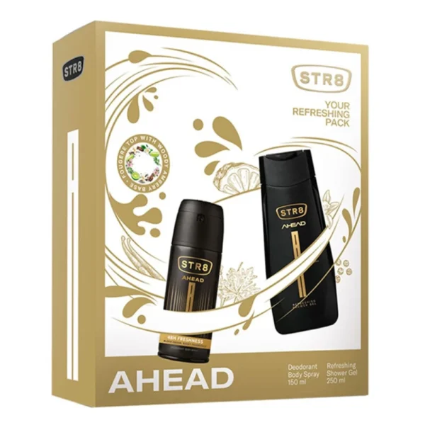 Set cadou STR8 Ahead cu deodorant spray 150 ml și gel de duș 250 ml