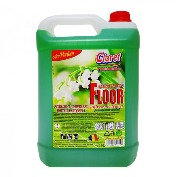 Detergent pardoseli Lacramioare- Cloret,  5 L