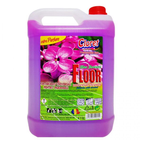 Detergent pardoseli Liliac- Cloret,  5 L