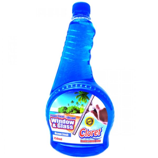 CLORET Detergent  Geam Ocean Fresh  Rezerva 0,75L