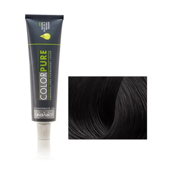 LORVENN Vopsea Par  COLOR PURE NO 1  BLACK BLUE,50ml- fara amoniac
