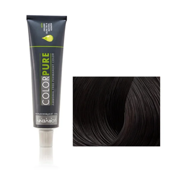 LORVENN Vopsea Par  COLOR PURE NO 3  DARK BROWN, 50ml- fara amoniac