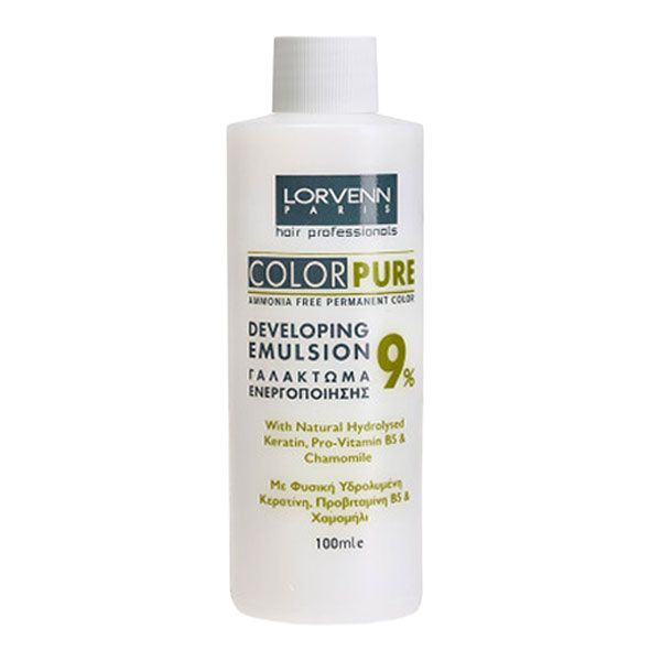 LORVENN OXIDANT  Color Pure Developing Emulsion  9%  Fara Amoniac 100ml