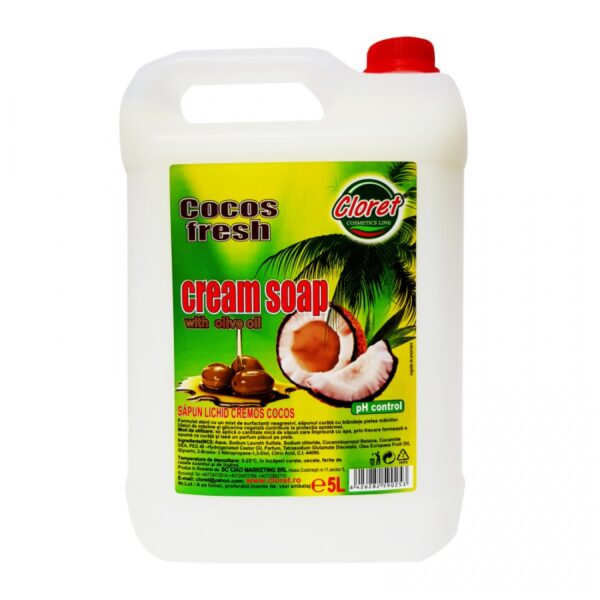 CLORET Sapun Lichid Cremos Cocos Fresh 5 L