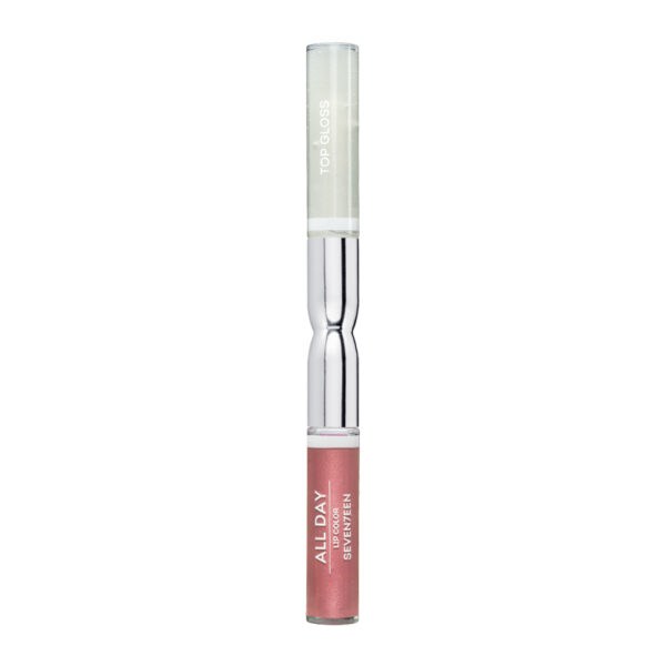 SEVENTEEN Ruj Lichid All Day, Ruj Rezistent cu doua capete -85 METALLIC DARK PINK , 35ml
