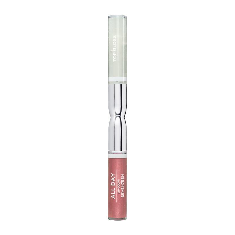 SEVENTEEN Ruj Lichid All Day, Ruj Rezistent cu doua capete -85 METALLIC DARK PINK , 35ml