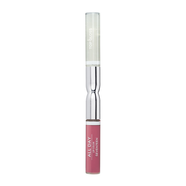 SEVENTEEN Ruj Lichid All Day, Ruj Rezistent cu doua capete - 90 BABY PINK  , 35ml