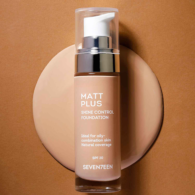 Seventeen Fond de Ten Matt Plus Liquid Foundation nr. 04 Medium Beige ,SPF20 , 30ml - imagine 6
