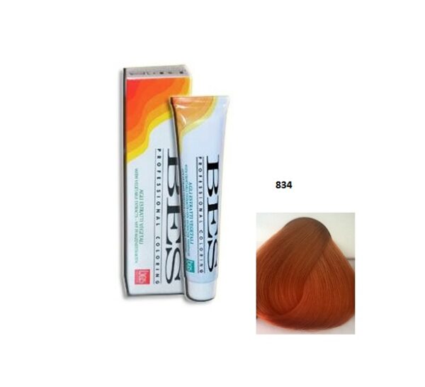 BES VOPSEA  PROFESSIONAL 834 Blond deschis auriu arămiu,100 ML