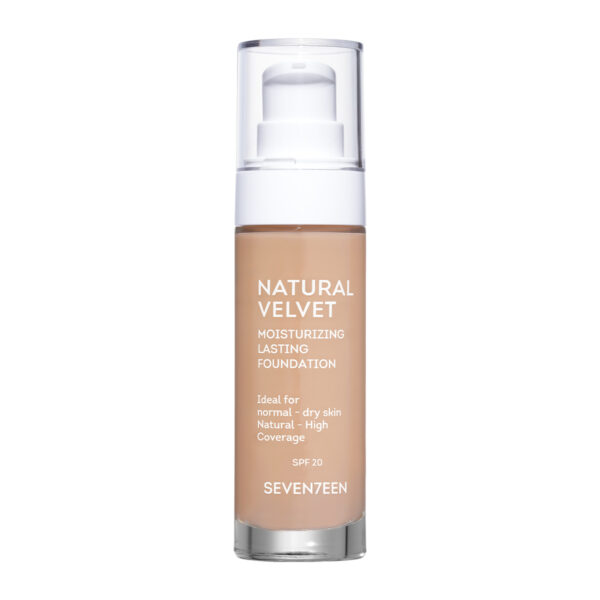 SEVENTEEN Fond TEN Natural Velvet Longlasting Matte Foundation 07 Light Caramel, SPF 20, 30ML