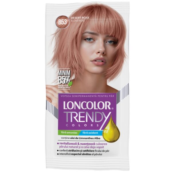 LONCOLOR TRENDY COLORS B 53 Blond Rose 2x25ML,  VOPSEA SEMIPERMANENTA fara Amoniac